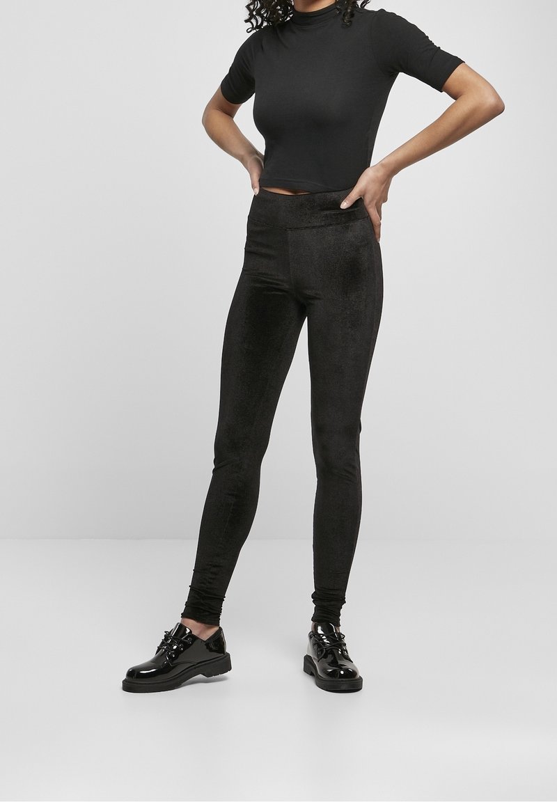 Urban Classics Leggings Trousers black (Pre-owned) Zalando