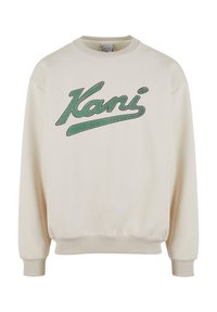 VARSITY PALM CREWNECK - Melegítőfelső - white