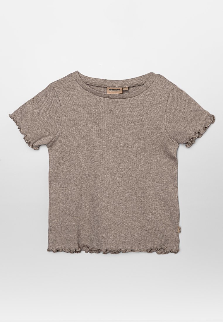 Wheat T-shirt basic taupe