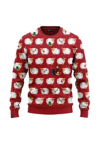 JAP CHRISTMAS DAS SCHWARZE SCHAF - Sweatshirt - red