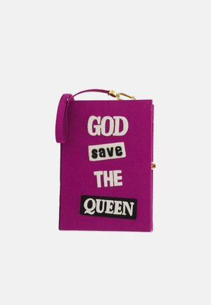 Olympia Le-Tan BOOK GOD SAVE THE QUEEN STRAPPED - Clutch - fuchsia pierre