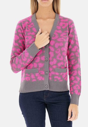 LEOPARD - Cardigan - grigio scuro