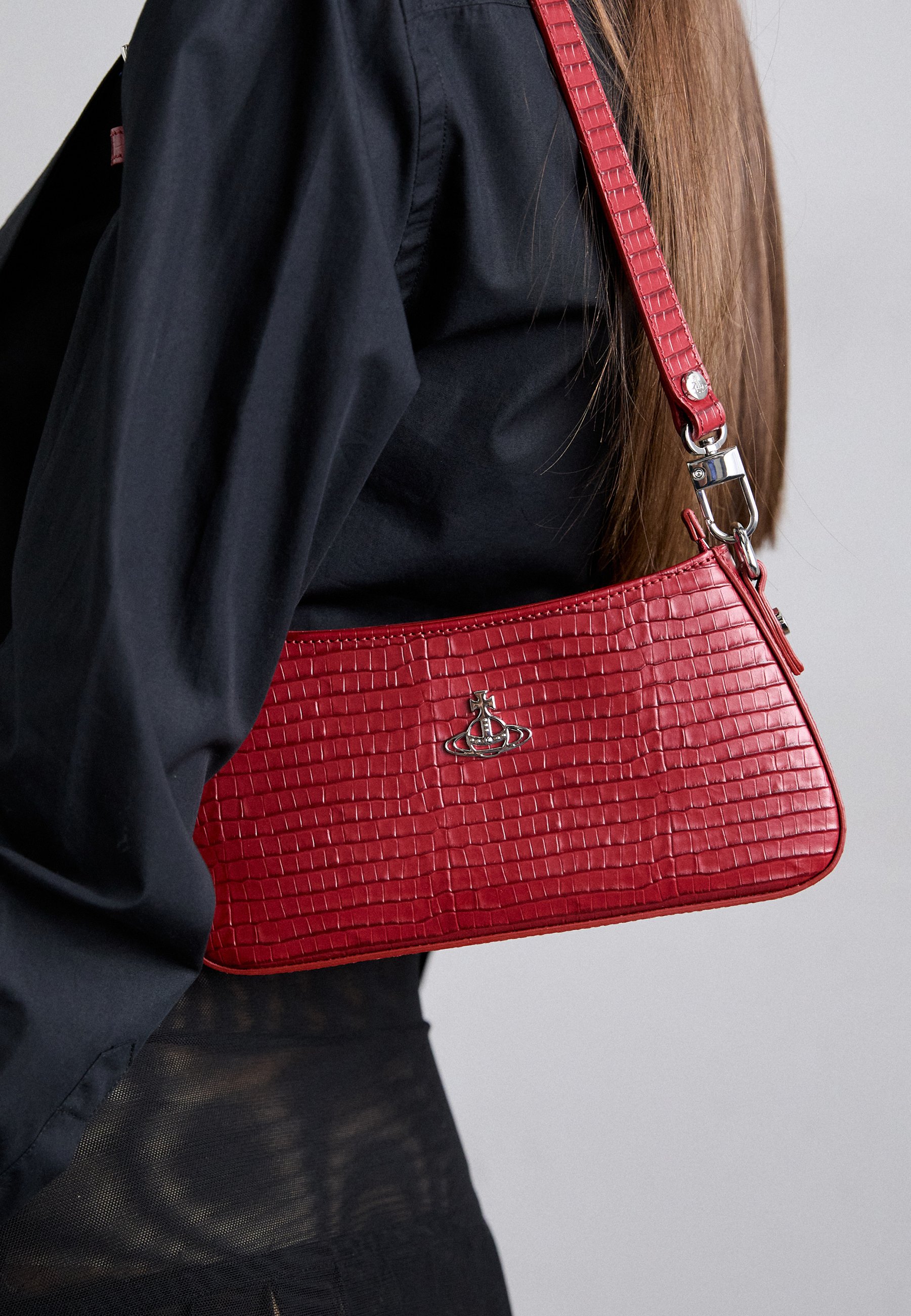 Vivienne Westwood TASHA SHOULDER PHONE BAG - Handbag - red