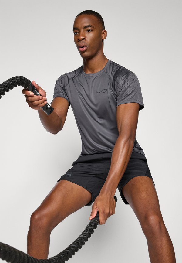 FEISTY HEXAGON - Print T-shirt - titanium4