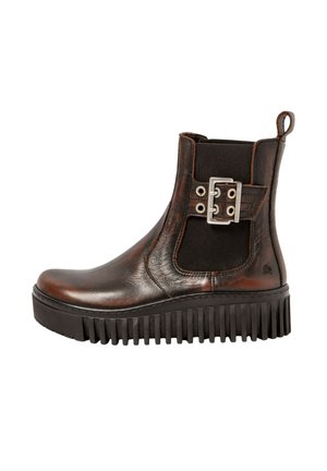BRIGHTON - Cowboy/biker ankle boot - castagna