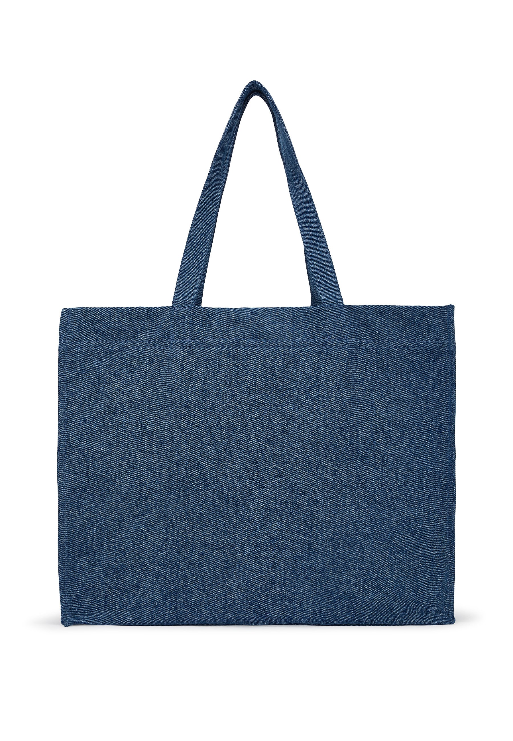 Karl Lagerfeld Jeans LOGO DENIM - Tote bag - washed mid blue
