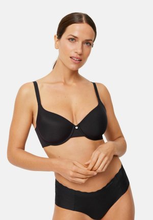 CON RELLENO CON CIERRE ANCHO - Sujetador con aros - black