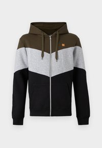 Nepasirinkta, dark green/grey melange/black