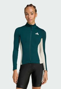adidas Performance TEMPO 3-STRIPES LONGSLEEVE - Biciklistički dres - green   alumina