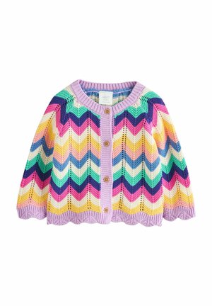 REGULAR FIT - Cardigan - multi bright crochet striped