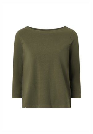 Ellos Collection, COTTON TOP WITH 3/4 SLEEVES - Long sleeved top - dunkelgrün