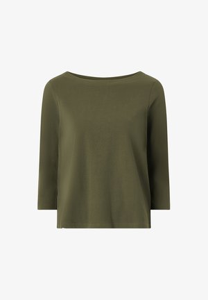 Ellos Collection, COTTON TOP WITH 3/4 SLEEVES - Long sleeved top - dunkelgrün