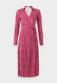 ABIGAL WRAP DRESS WITH CUFF - Vestido largo - dark red