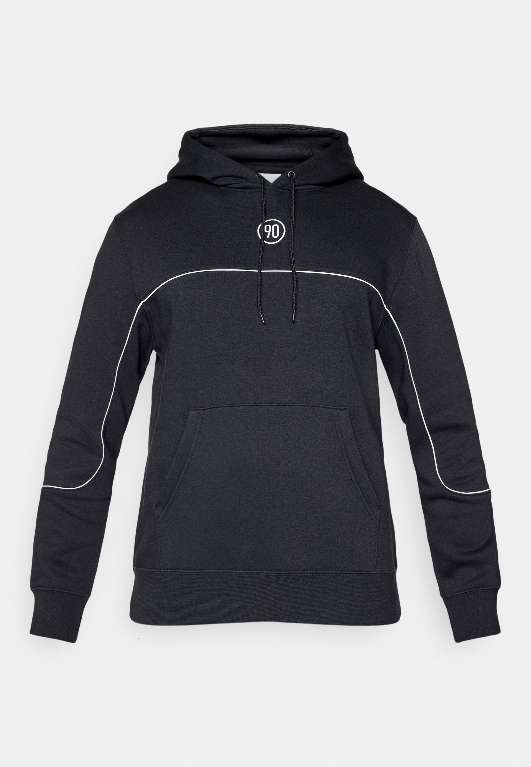 Nike Performance CLUB HOODIE T90 - Hoodie - black/white/black