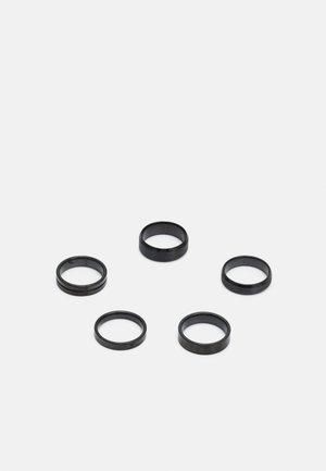Jack & Jones JACPLAIN MIX 5 PACK UNISEX - Bague - black