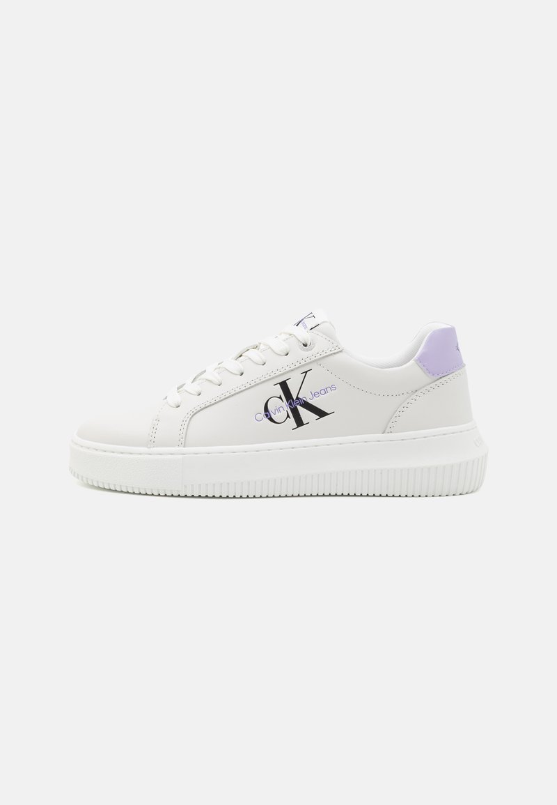 Calvin Klein Jeans CHUNKY CUPSOLE LACEUP MON - Zapatillas - bright white/pastel lilac