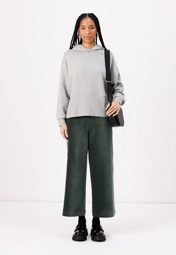 HOODED HIGH BOTTOM CUFF - Sweatshirt - stone melange4