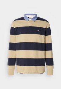 STRIPE HEAVY RUGGER - Top s dlhým rukávom - beige