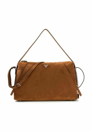 Guess, DEVON SHOULDER BAG - Handtasche - cognac