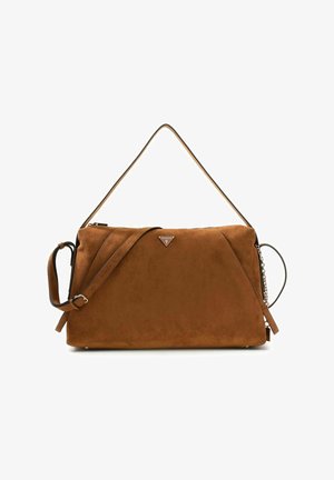 Guess, DEVON SHOULDER BAG - Handtasche - cognac