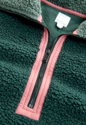 Next REGULAR FIT-BORG HALF ZIP - Sweat polaire - green