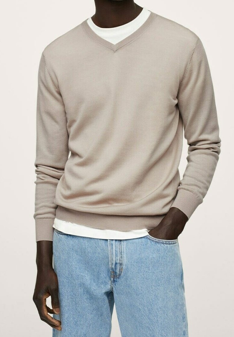 Mango Strickpullover - sand