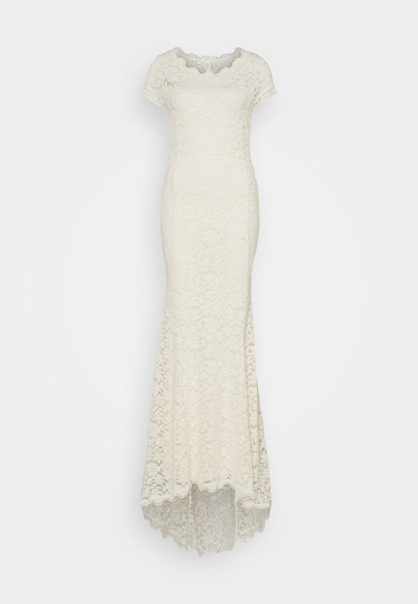 LONG DRESS SHORT SLEEVE - Occasion wear - ivory