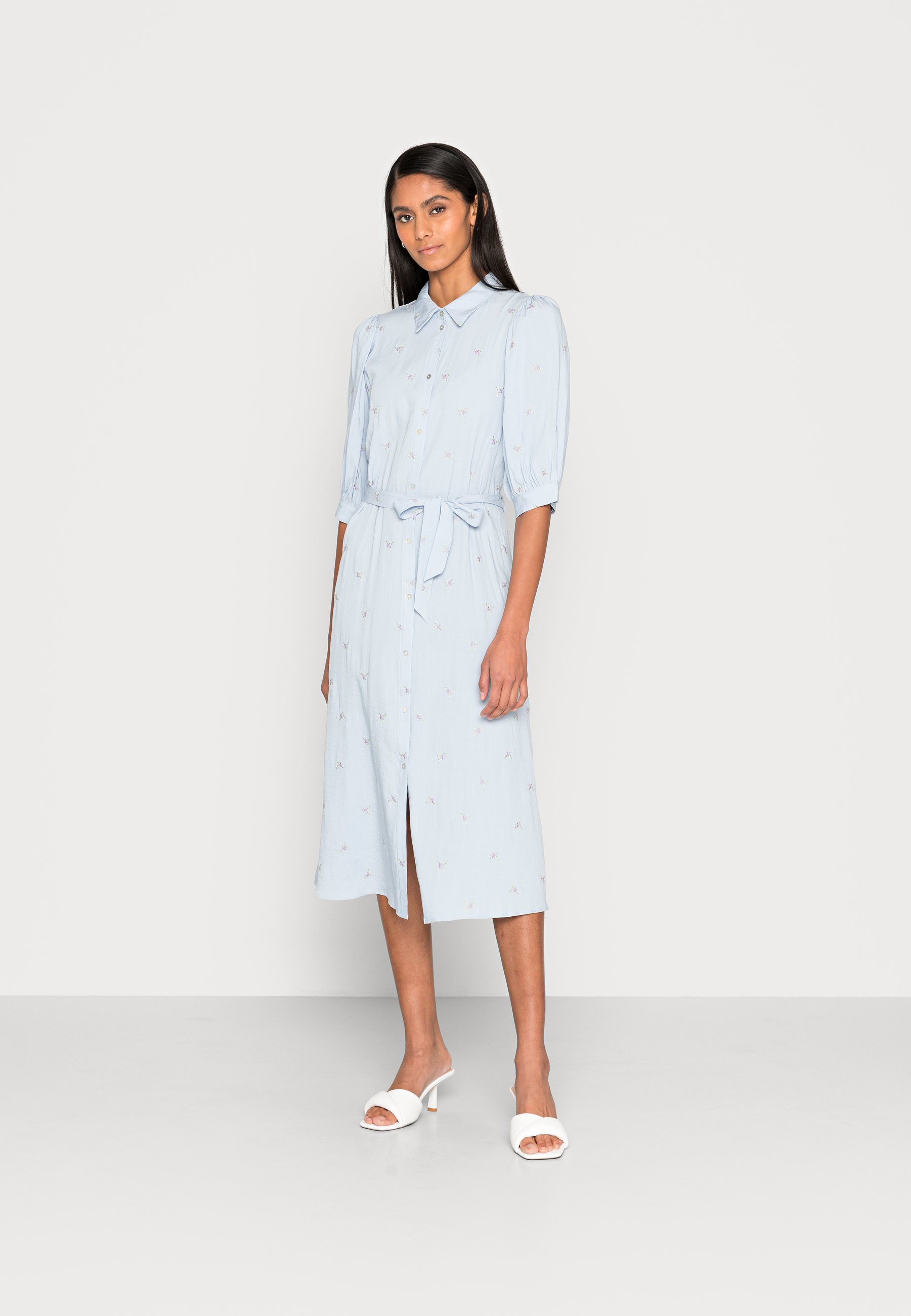 Moss Copenhagen ANISSA DRESS - Shirt dress - kentucky blue/blue - Zalando .co.uk