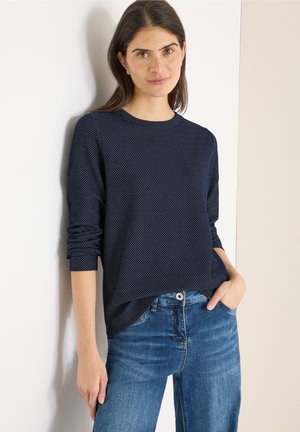 TWO TONE STRUKTUR - T-shirt à manches longues - blau