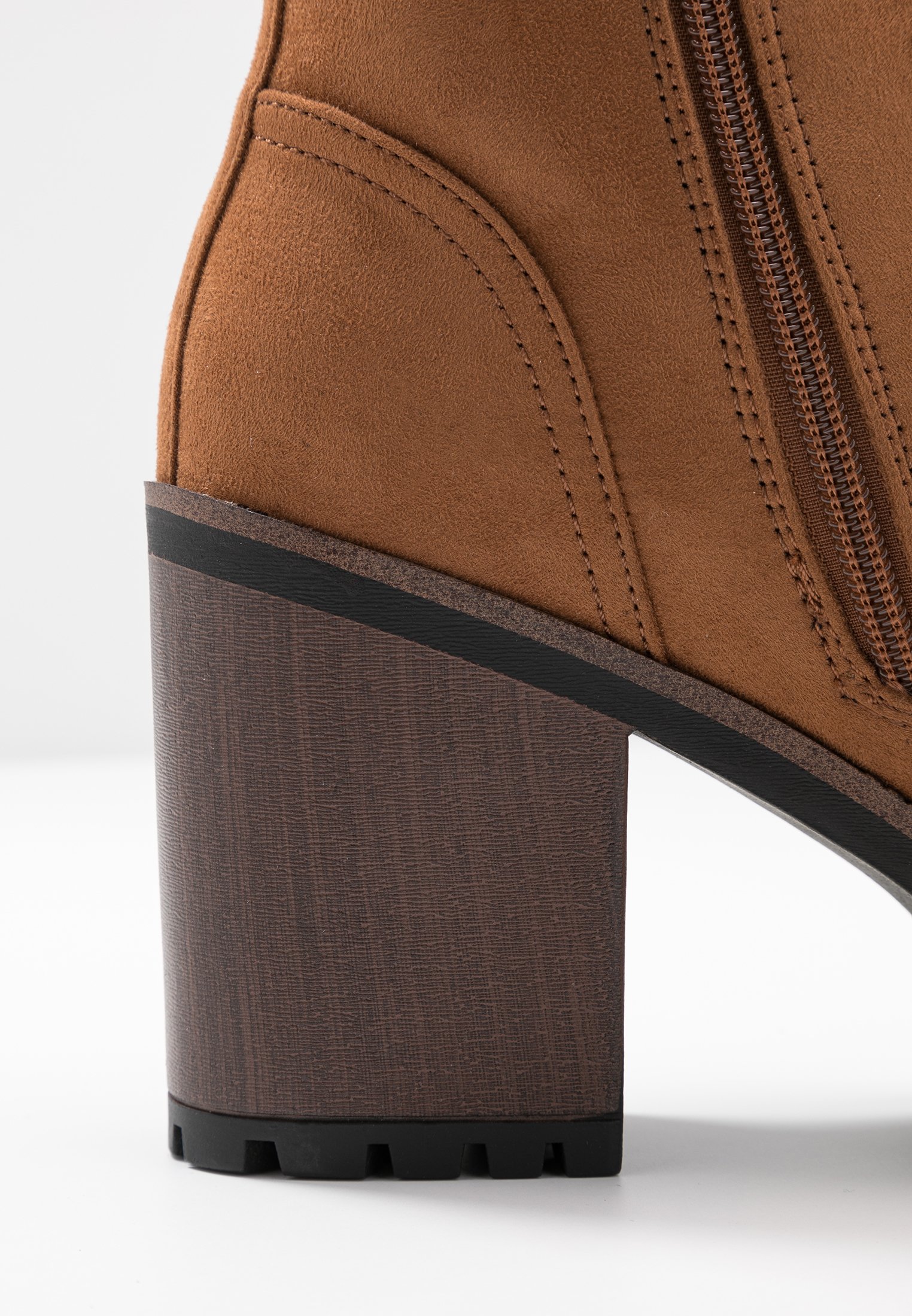 Even\u0026odd Enkellaarsjes Met Hoge Hak - Cognac mysUkelL