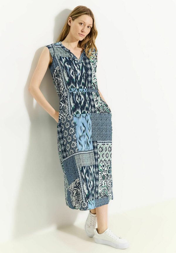 PATCHWORK PRINT - Freizeitkleid - blau