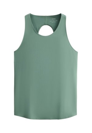 OYSHO, COMFORTLUX CROSS BACK T-SHIRT - Débardeur - mottled dark green