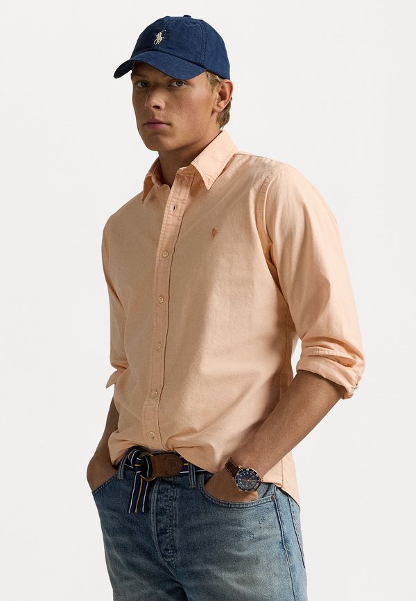 CUSTOM FIT MINERAL DYED OXFORD SHIRT - Shirt - amber