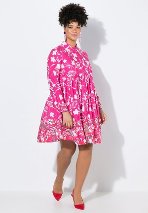 Blusenkleid - hibiscus pink