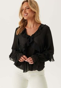 OPEN - Blouse - black