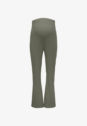 ONLY MATERNITY, TROUSERS OLMLOLA REGULAR FIT TROUSERS - Pantalones - smokey olive
