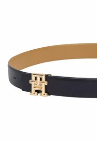 Tommy Hilfiger REVERSIBLE  - Cintura - space blue safari canvas