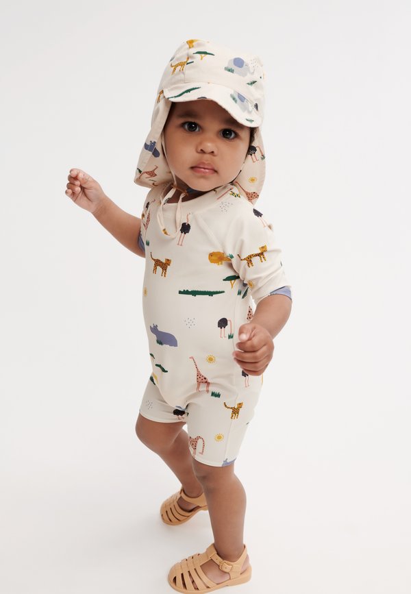 THOR UNISEX - Swimsuit - safari sandy mix3