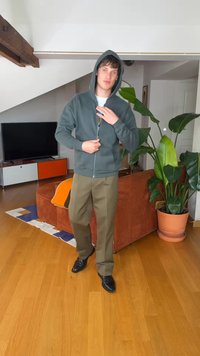 Hollister Co. BOXY - Sudadera con cremallera - dark grey