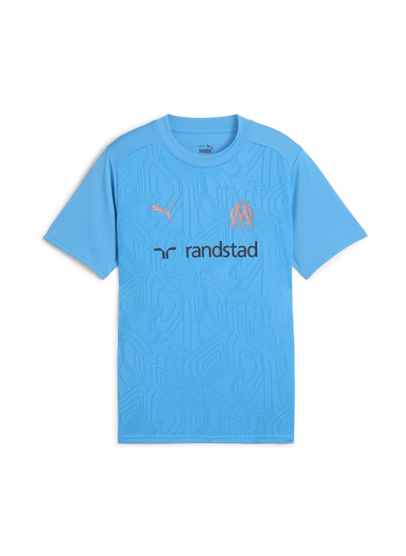 Ensemble Bébé Olympique De Marseille - T-Shirt + Short Officiel OM - Coton 100% - Taille 3 à 24 Mois