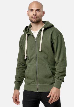 Zip-up sweatshirt - khaki
