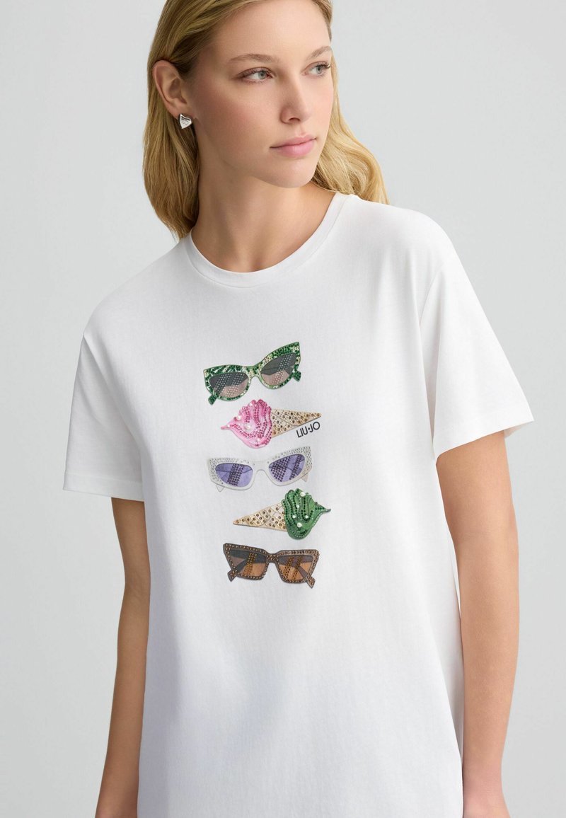 LIU JO T-shirt con stampa white/bianco