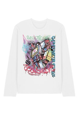 TRANSFORMERS GENERATIONS STREET STYLE DECEPTICON SOUNDWAVE - Langarmshirt - white