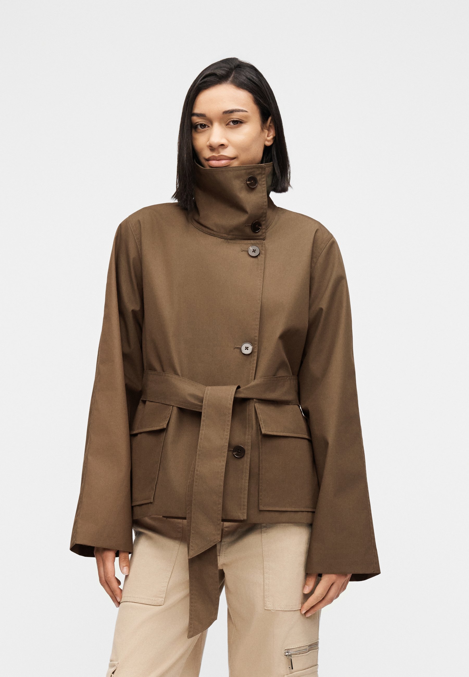 Samsøe Samsøe SAGIA JACKET - Light jacket - beech/khaki - Zalando.ie