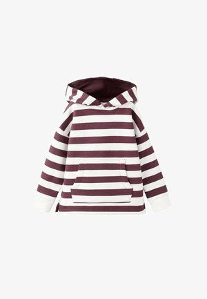 Pulover s kapuco - wijnrood