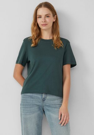 Basic T-shirt - tannengrün