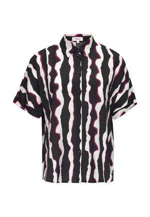 s.Oliver STRUKTURIERTEM - Button-down blouse - schwarz