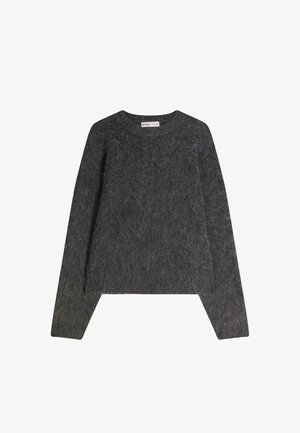 Bershka FUZZY - Svetr - dark grey