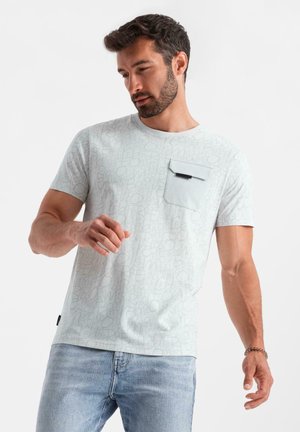 T-Shirt print - off white light gray