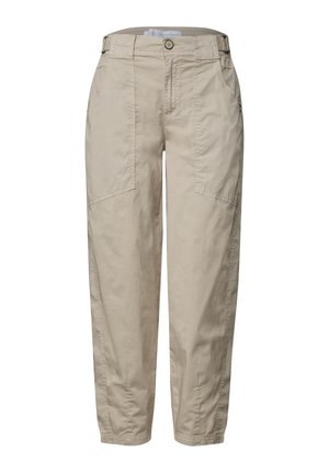 Street One Studio, MID WAIST BARREL LEG HOSE IM LOOSE FIT - Pantalon classique - dark creamed sand